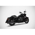 Zard Dual Slip-on Exhaust System for Harley Davidson Grand American Touring Motorcycles (114cc engines - Glides and Road King - 2021+) Zard Dual Slip-on Exhaust System for Harley Davidson Grand American Touring Motorcycles (114cc engines - Glides and Road King - 2021+)